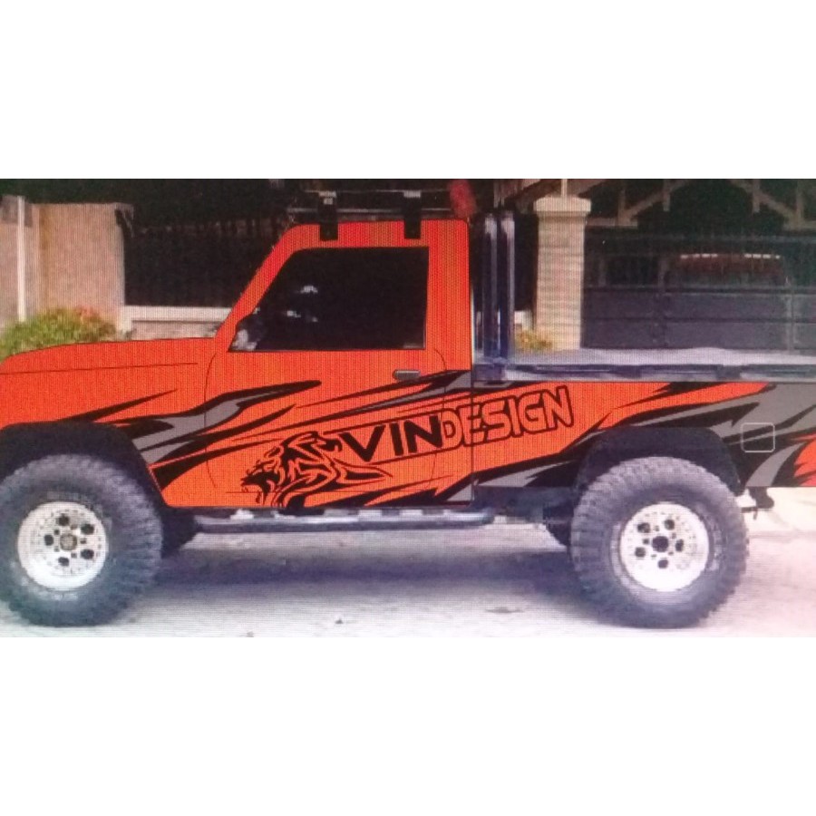 cutting sticker mobil pick up taft