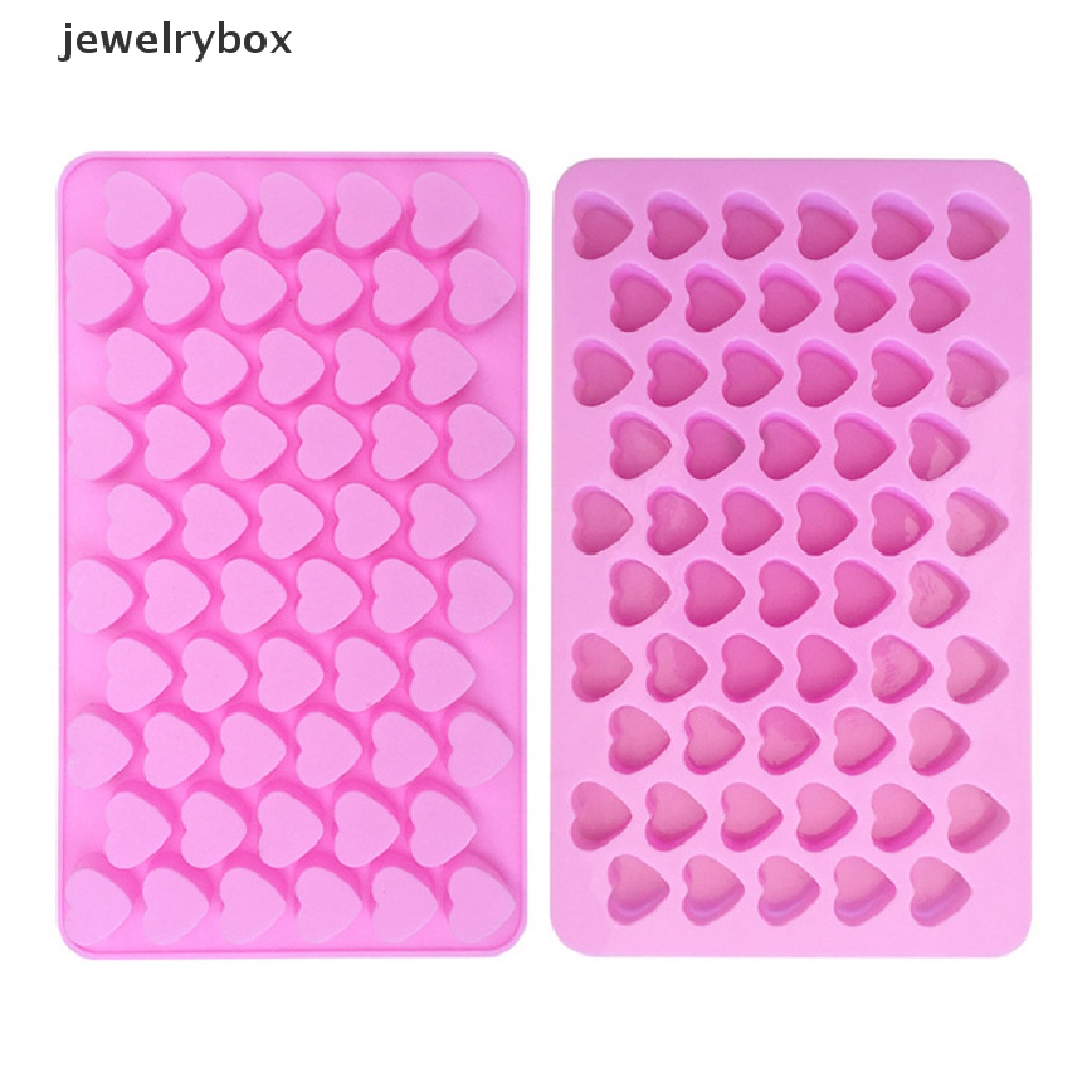 (jewelrybox) Cetakan Es Batu / Cokelat / Fondant Bentuk Hati 3D Bahan Silikon Untuk Dekorasi Kue DIY
