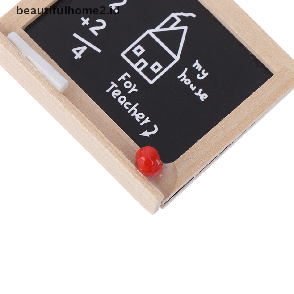 (Beautifulhome2.Id) 1pc Miniatur Papan Tulis Mini Skala 1: 12 Untuk Aksesoris Kamar Anak Diy