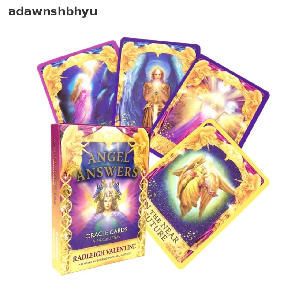 Adawnshbhyu Kartu Tarot Angel Answers Oracle Cards Board Game Kartu Bermain Pesta Inggris