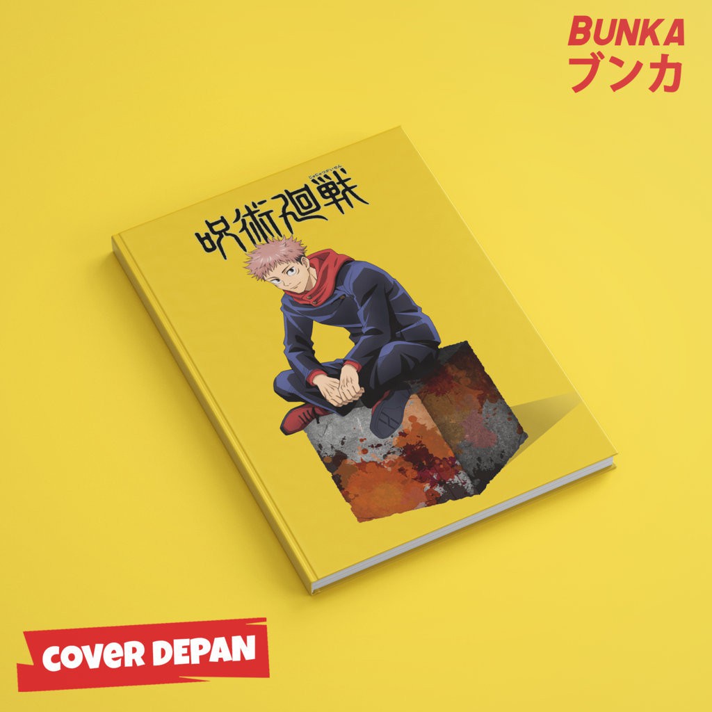 

Notebook Anime Jujutsu Kaisen Itadori Yuji Hardcover A5 Buku Tulis Catatan Notes Agenda Planner