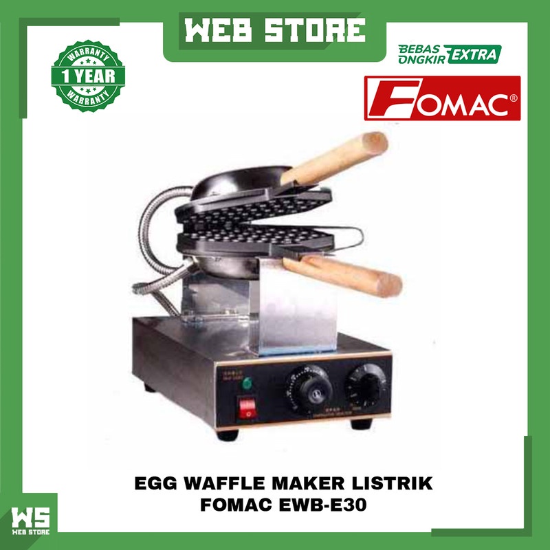 Mesin Pembuat Egg Waffle Maker Wafel Croffle Listrik Fomac EWB-E30