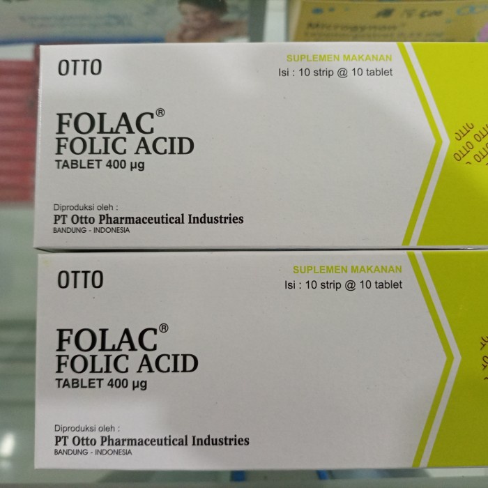 Ibu Hamil - Folac Folic Acid 400Mg Vitamin Ibu Hamil