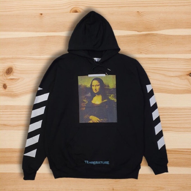 Hoodie OffWhite Diag Arrow Monalisa Black