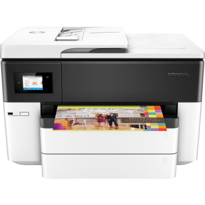 HP OfficeJet Pro 7740 All-in-One Fax Printer A3 Wireless