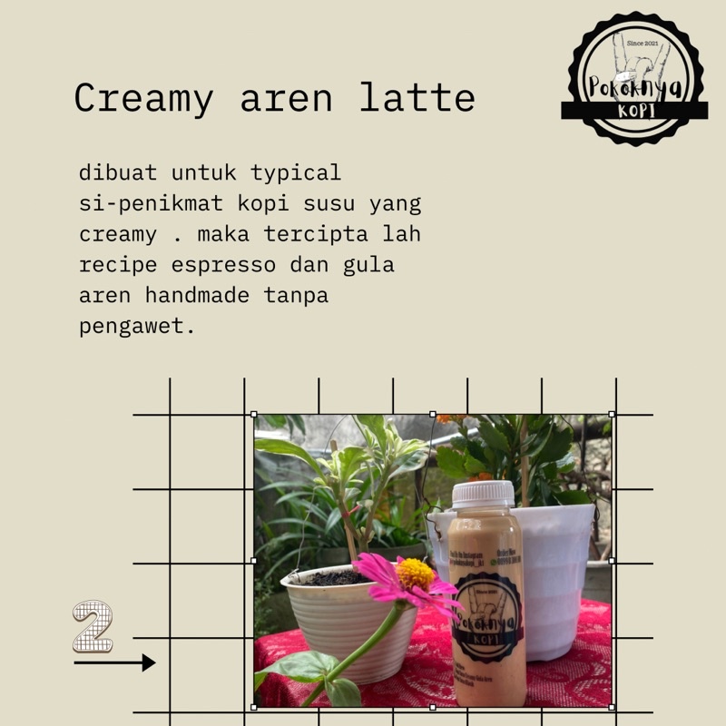 

creamy gula aren