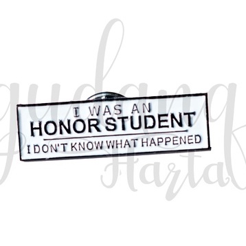 Pin Honor Student Pin Enamel Motif Simple Sekolah Bros GH 208834