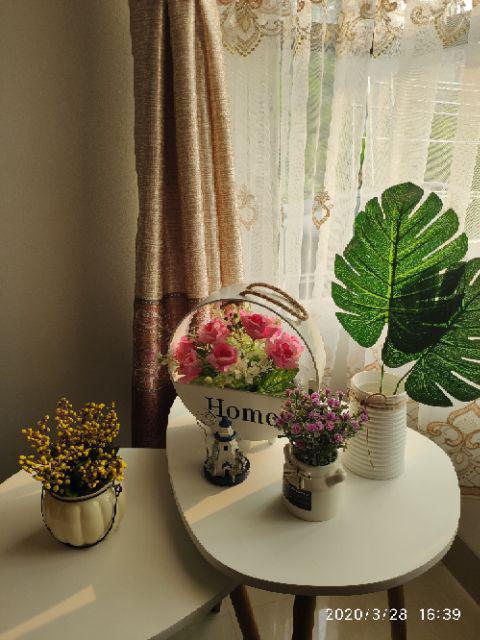 Rangkaian Bunga Artificial Bunga Putik Foam Vas Unik Bunga Hias Tanaman Tiruan - Vbk12