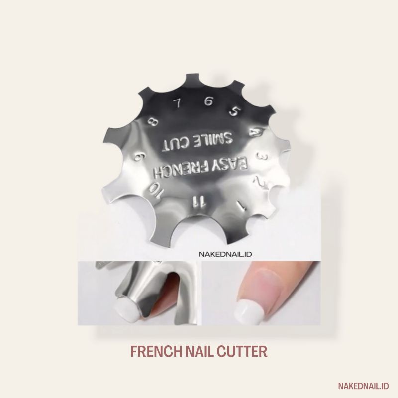 french nail cutter stainless kuku palsu cetakan french nail nail art