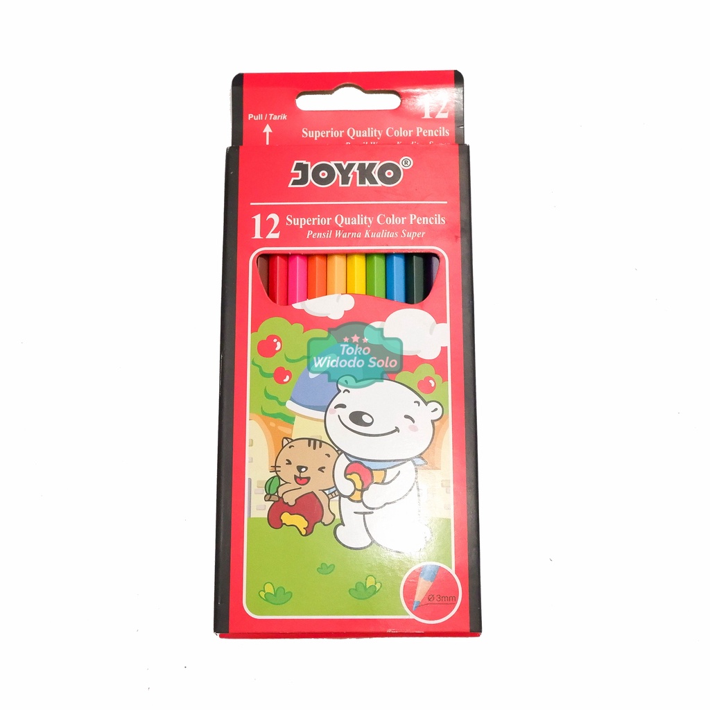 

Pensil Warna Joyko CP 12PB 12 Warna Panjang - 1 Set