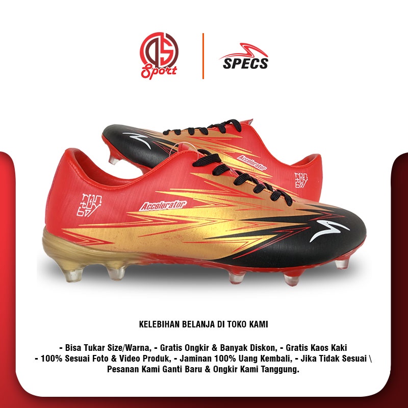 Sepatu Bola Specs Lightspeed 3 FG Sepatu Sepakbola Accelerator Ls 3 White Blue Red-3
