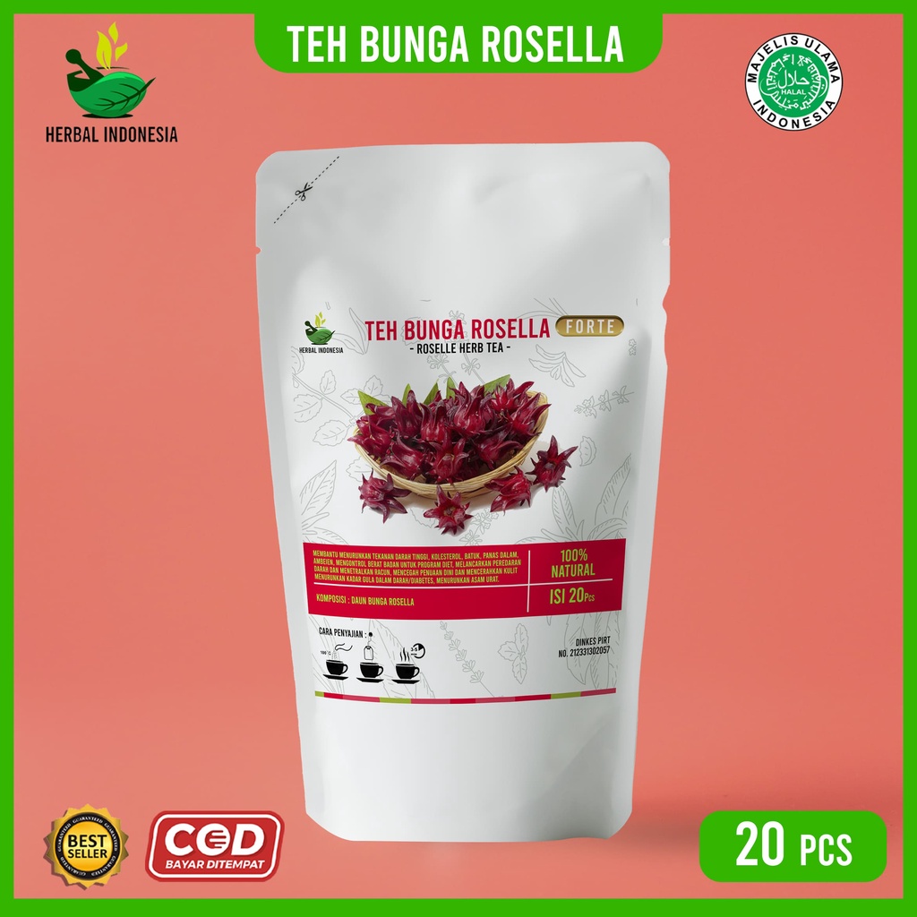 

AMPUH & TERPERCAYA HENTIKAN PENUAAN DINI DAN MENGENCANGKAN KULIT Teh Herbal Celup Bunga Rosella Murni Rosella Merah Atasi Penuaan Dini Hidrasi Wajah Cerahkan Kulit