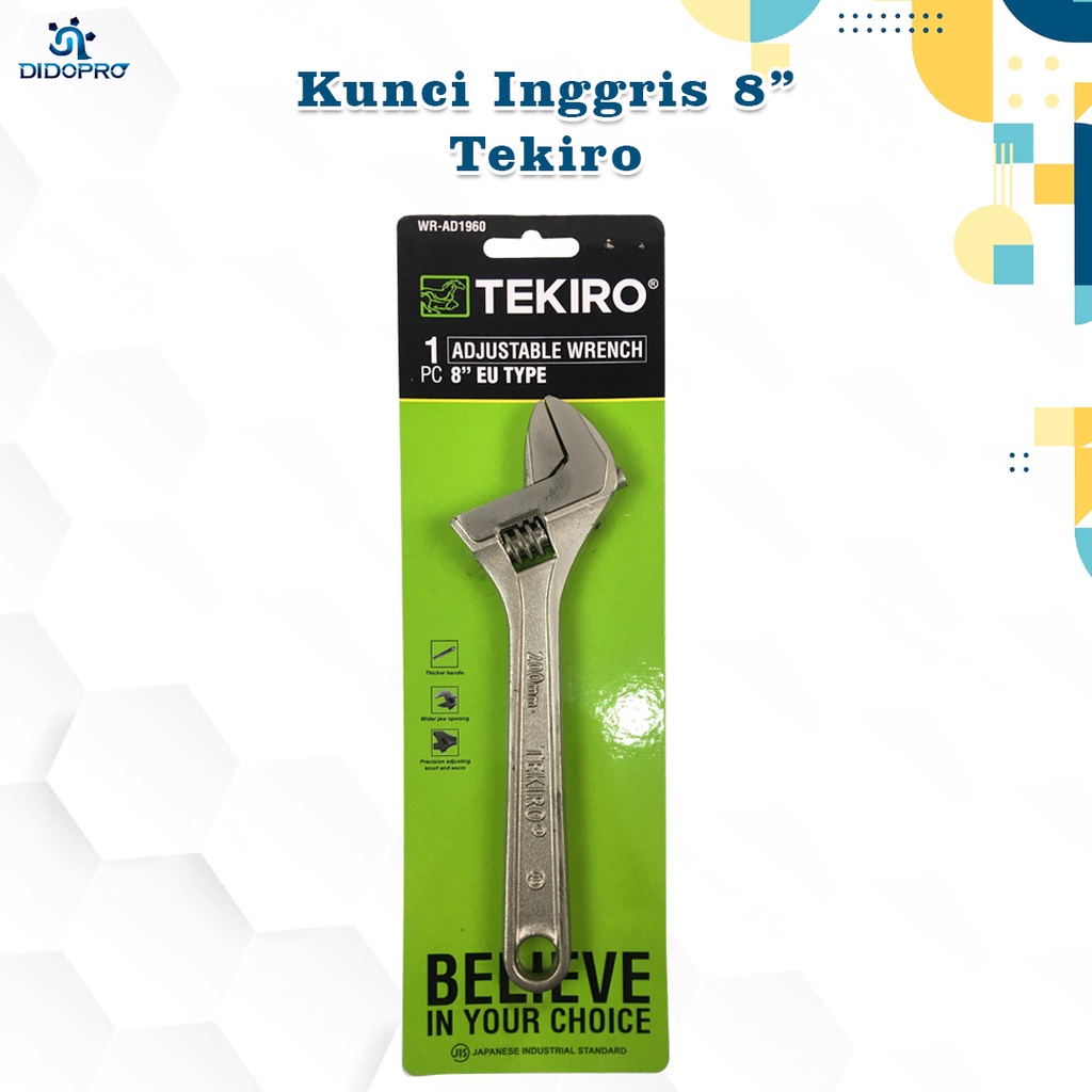 Kunci Inggris 8&quot; TEKIRO / Adjustable Wrench Kunci Bago