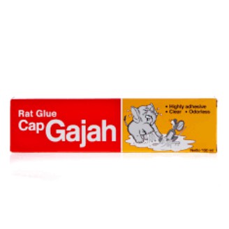 Lem Tikus Cap Gajah Tube 100 ml | Tikus Tidak Berdaya Menempel Kuat***TOP