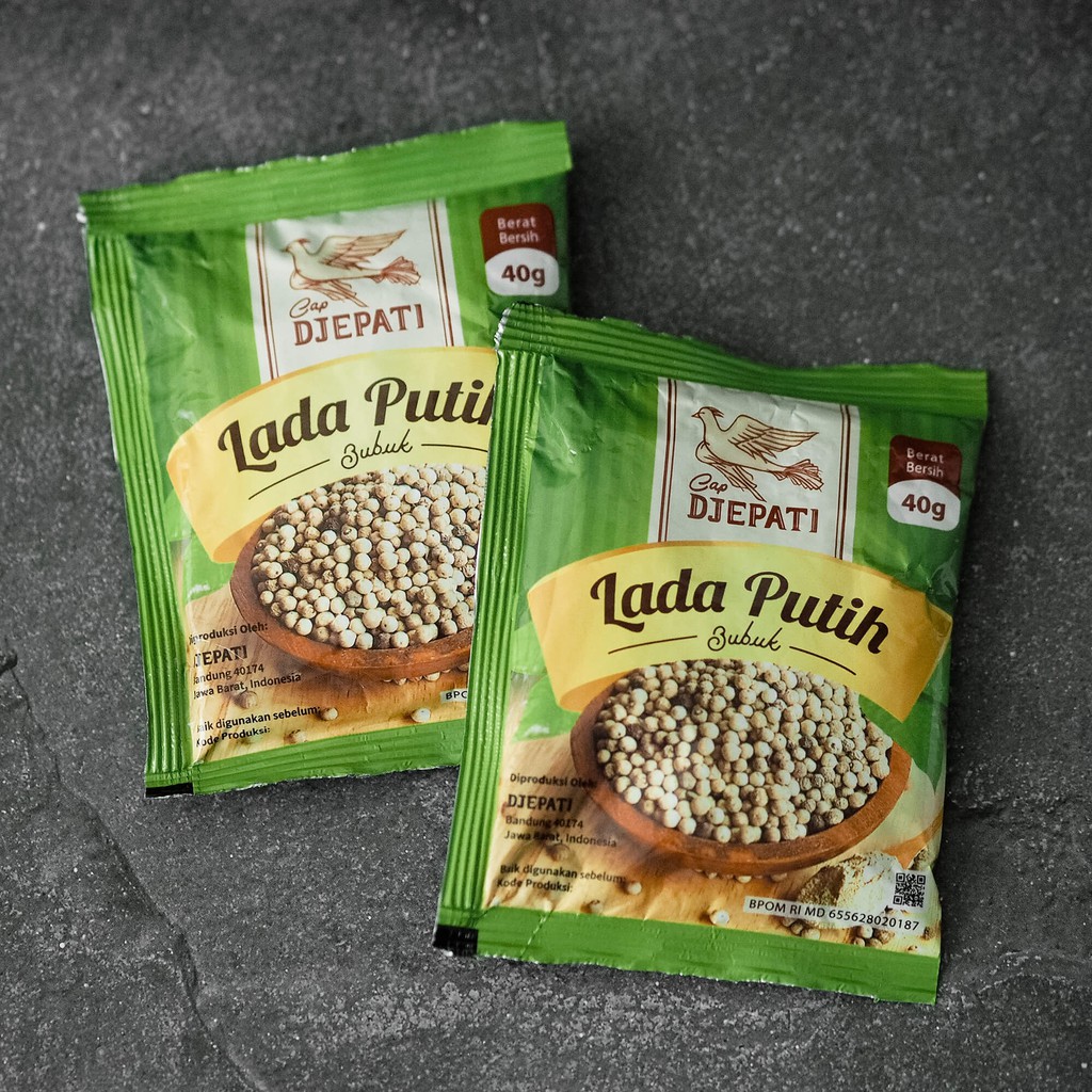 

Lada Putih Bubuk Sachet 40 Gr Cap Djepati