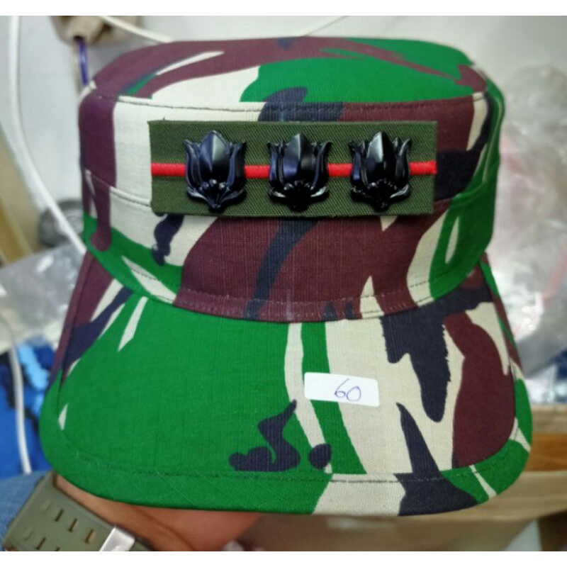 Topi PDL KOMANDO (Woll) + Pangkat Logam