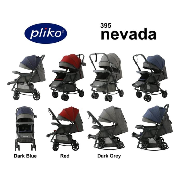 Makassar - Stroller Pliko Nevada 395 Ukuran XL Besar / Kereta Dorong Bayi