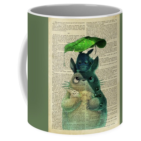 Mug Totoro Under Leaf Coffee