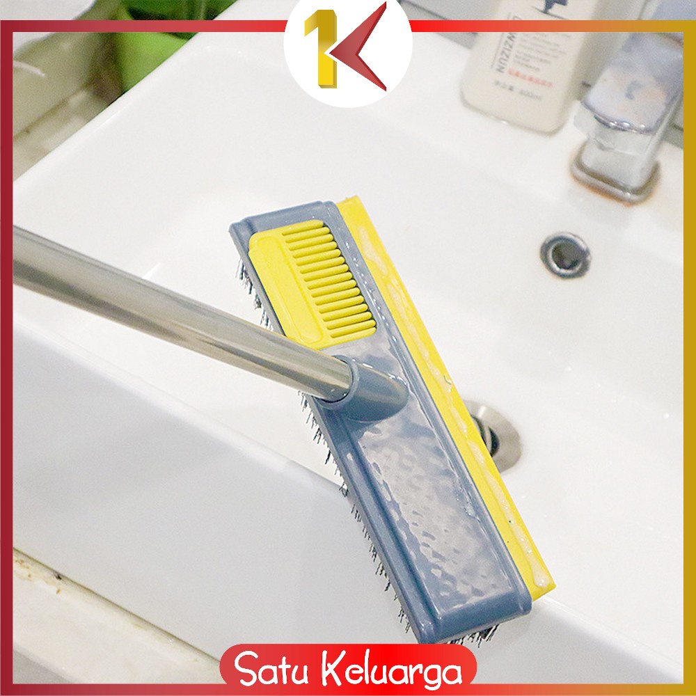 SK-C507 Sikat Dorong Lantai Kamar Mandi Alat Sikat Toilet Pembersih Dinding WC Wiper Dorong Serokan Air Gagang Panjang