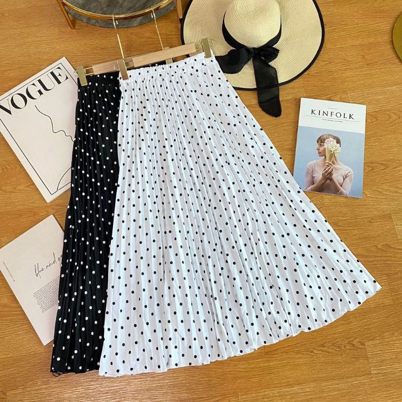 Rok Plisket Premium Motif Polkadot / Rok Polkadot / Rok Plisket Polkadot / Rok Motif Polkadot / Rok Polkadot Super Premium