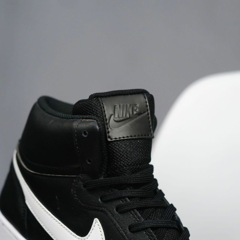 nike ebernon mid black white