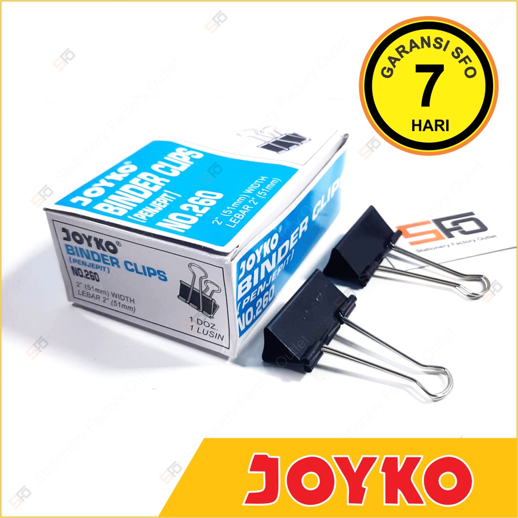 

Binder Clip Joyko No. 260 - SFO Semarang Official