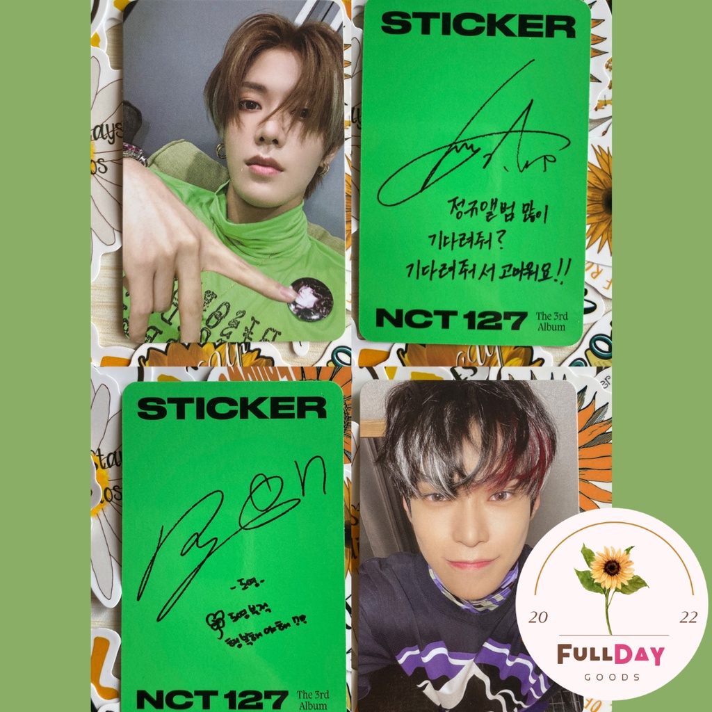 NCT 127 PC Yuta Doyoung Sticky Ver. Photocard Sticker Photobook Album Good Condition [SAFE PACKING &