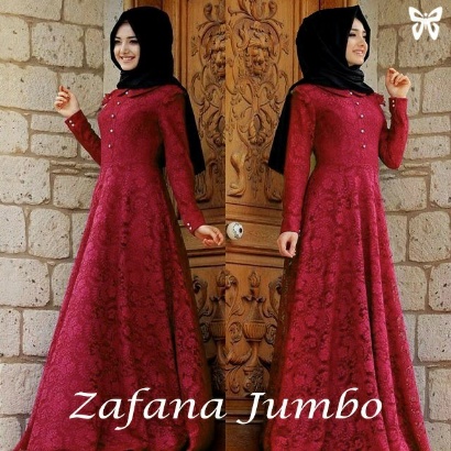 Baju Gamis Maxy Jumbo Wanita Dewasa Terbaru 2022 Model Kekinian Trendy Gamis Brukat Pesta Kondangan 