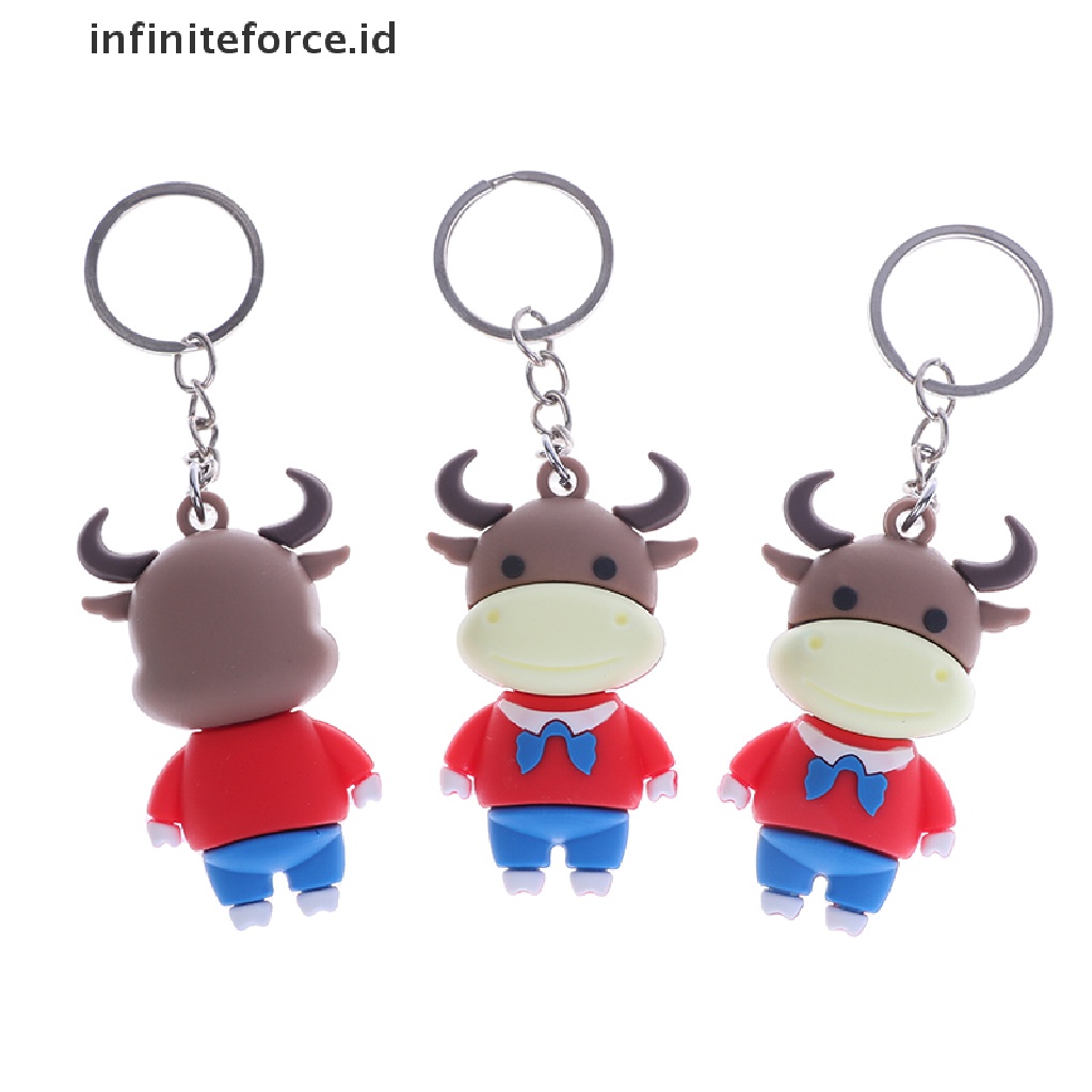 (Infiniteforce.Id) Gantungan Kunci Bentuk Boneka Sapi Tahun 2021