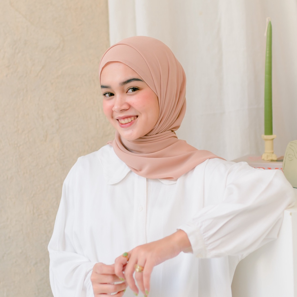 Lozy Hijab - [Defect] Bawal Shawl ( Hijab Pashmina )-Wheat