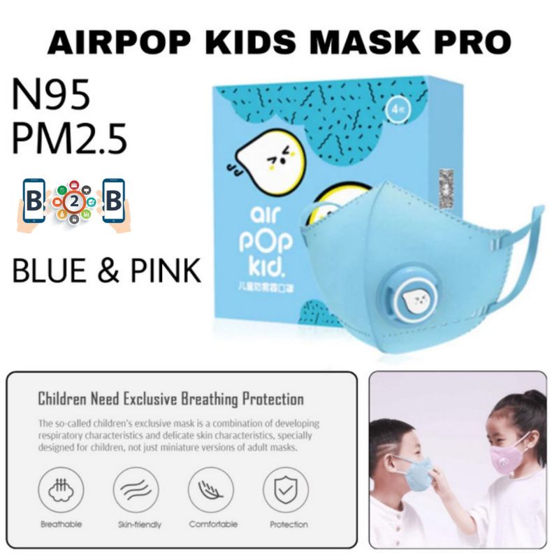 AIRPOP KIDS MASK PM2.5 N95 - Masker Anak