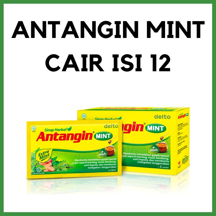 Antangin Cair Original Isi 12 Sachet Antangin JRG CairMasuk Angin