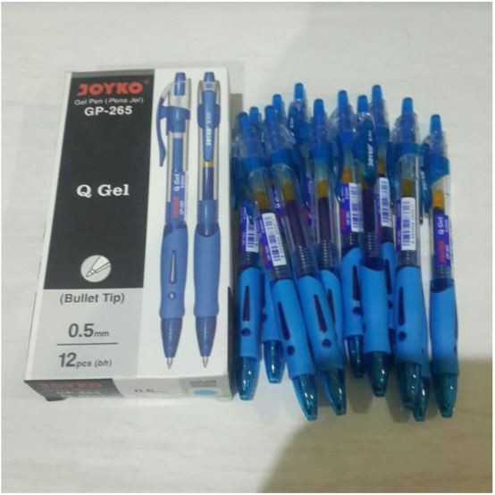 

Pulpen Gel / Gelpen JOYKO Q Gel (GP-265) Warna Biru