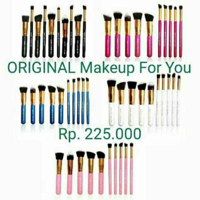 Kuas Makeup For You Basic ORIGINAL / Brush Makeup For You 10pc