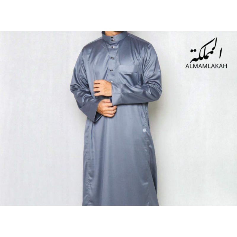 JUBAH SAUDI AL MAMLAKAH POLYSTER KANCING PREMIUM BY HMT