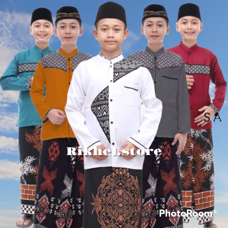 BAJU KOKO ANAK REMAJA || BAJU KOKO ANAK REMAJA KOMBINASI MOTIF BATIK