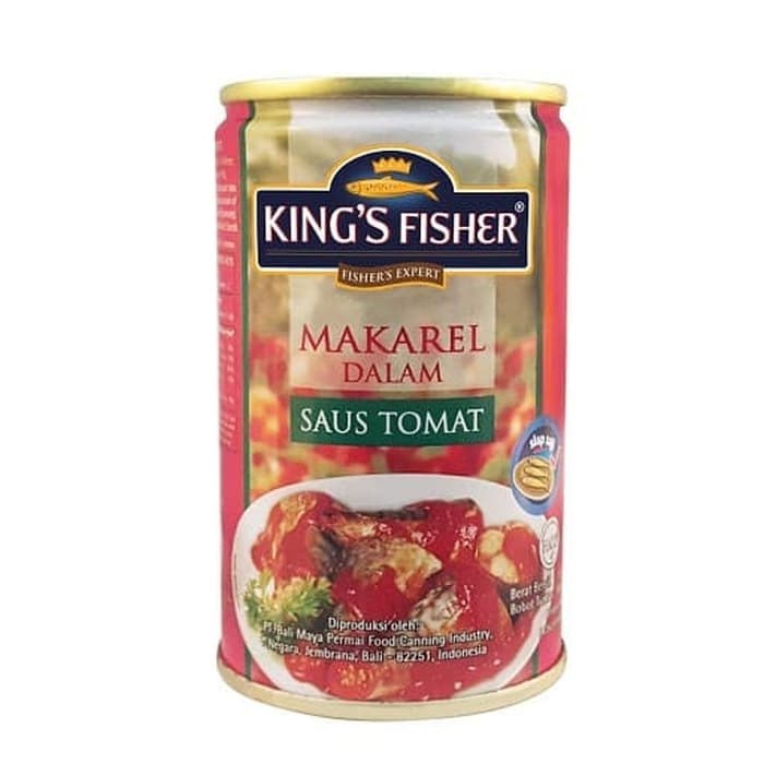 

King's Fisher Makarel Dalam Saus Tomat Kaleng 155gr