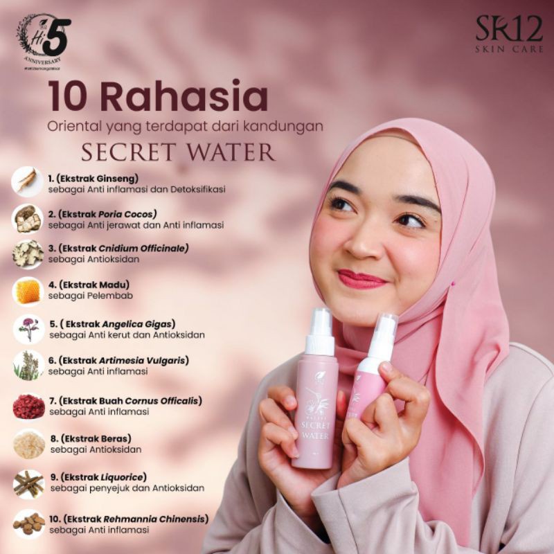 Jual Nature Secret Water Rekomendasi Untuk Kulit Berjerawat/Facial