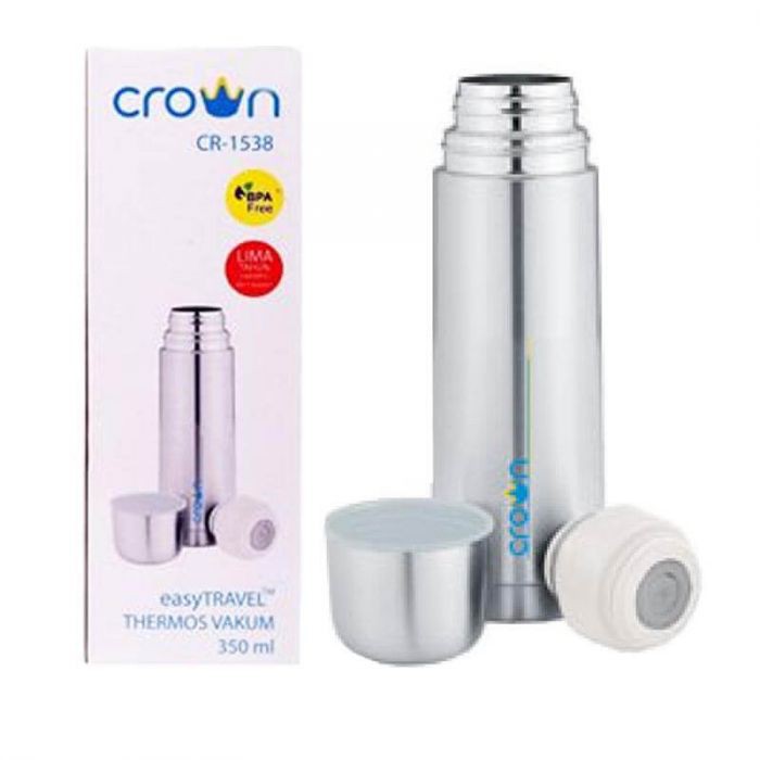 Crown Easy Travel Thermos Vacuum Flask 350ml