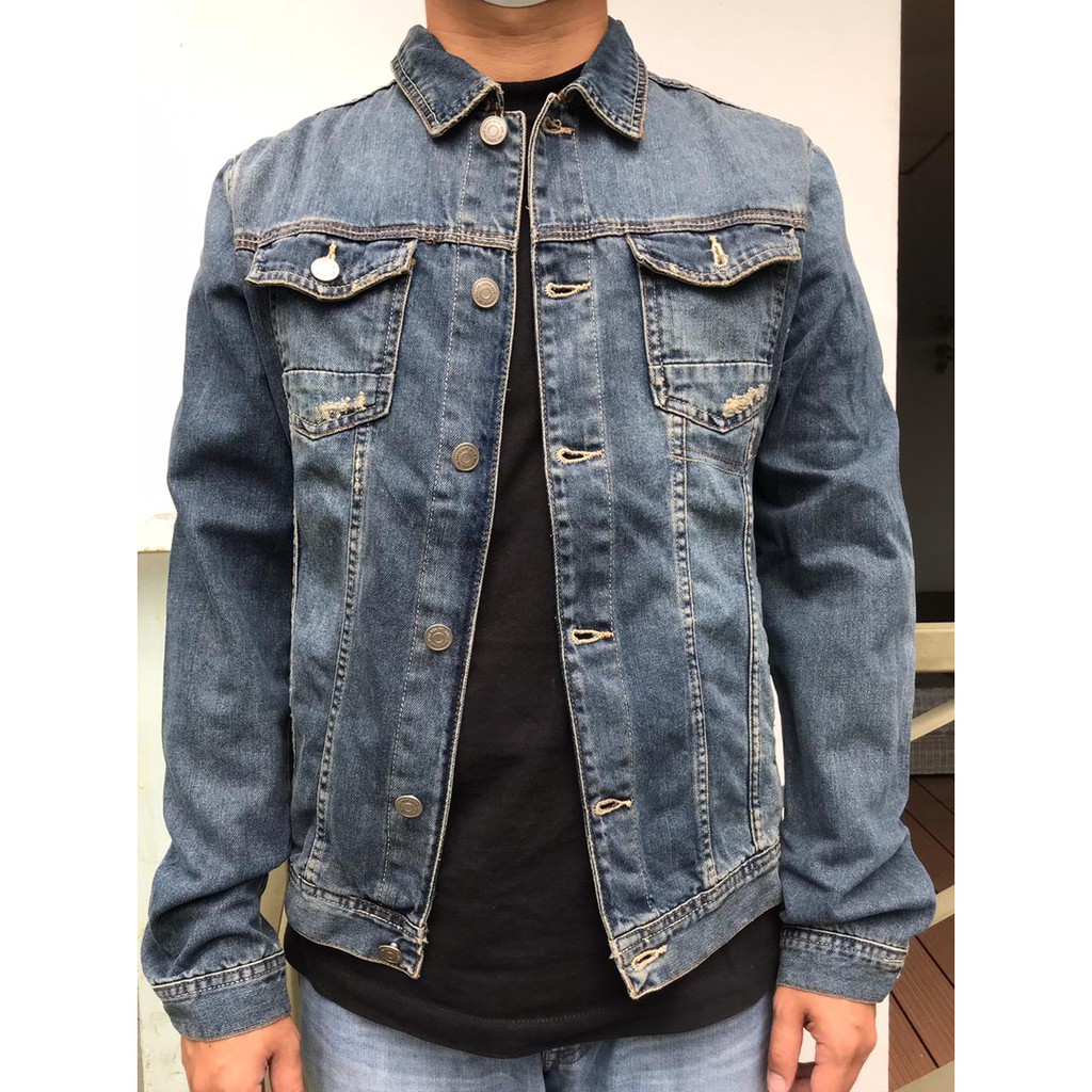 Denim Jacket Zara Man Jeans
