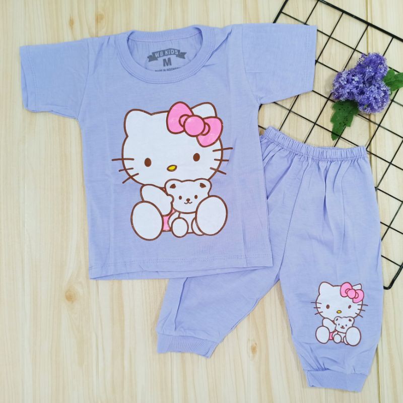 [Ss-1047] Setelan Anak Perempuan 1-3tahun, Playsuit Baju Bermain, Pakaian Anak, Baju Kaos Anak