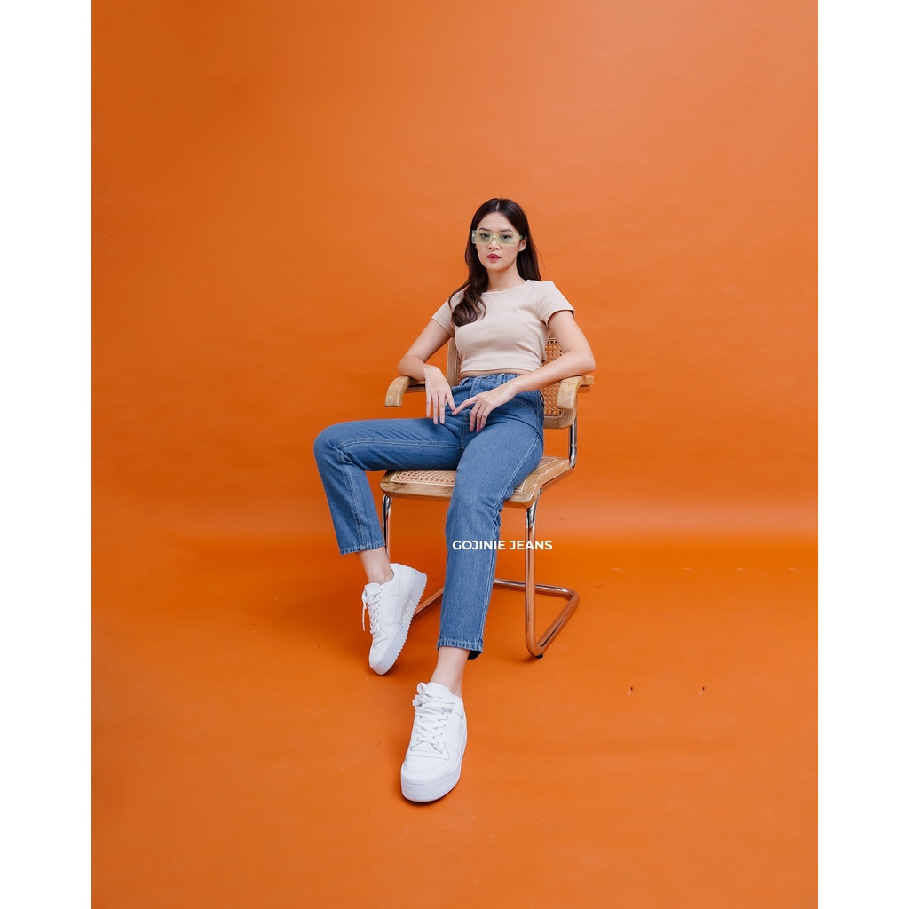 GOJINIEJEANS - Highwaist Comfort Boyfriend Jeans - 4679 -  COMFORT BOYFRIEND