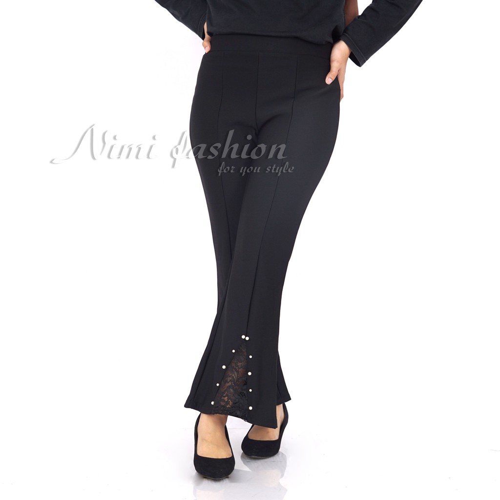Celana Kantoran Cutbray Import  / Bawahan Higt Waist Cutbray / Celana Premium Scuba cewek