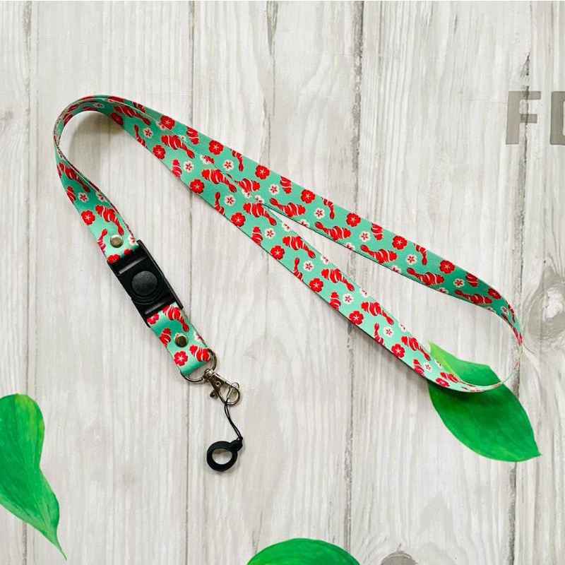 

Lanyard printing / Lanyard Castom / Gantungan ID card real pick motif koi