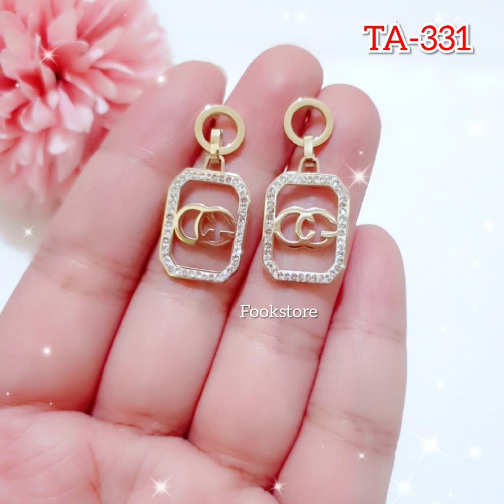 TERBARU ANTING WANITA TITANIUM/ ANTI KARAT MODEL JURAI KUPU