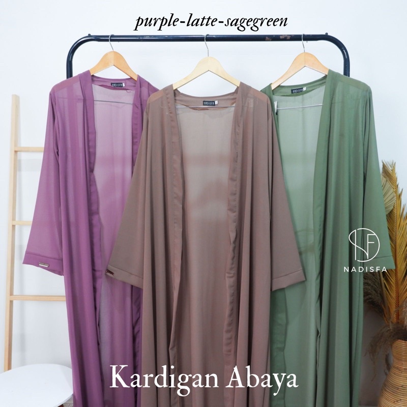 ABAYA OUTER KARDIGAN ABAYA SIZE XS S M | CARDY ABAYA-LATTE