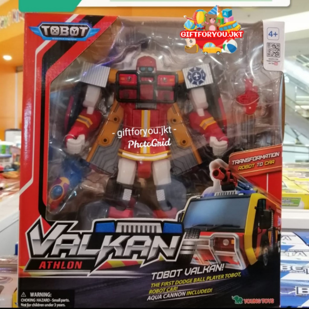 Tobot Valkan Athlon Robot Car Toys Original Mainan Anak