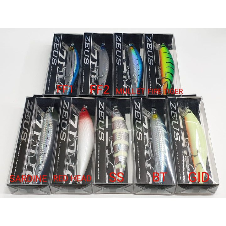 Lure ROD FORD ZEUS SALTWATER SINKING MINNOW (12cm / 38gram)