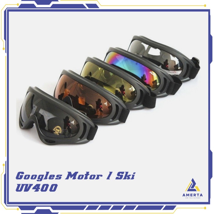 TaffSPORT Kacamata Goggles Motor / Ski UV400 - Multi colour