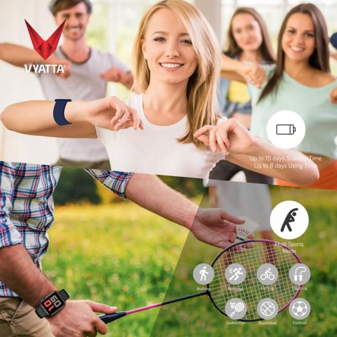 For Sale Vyatta Fitme U Smartwatch Bluetooth Phone Call, Gps Connected - Blue